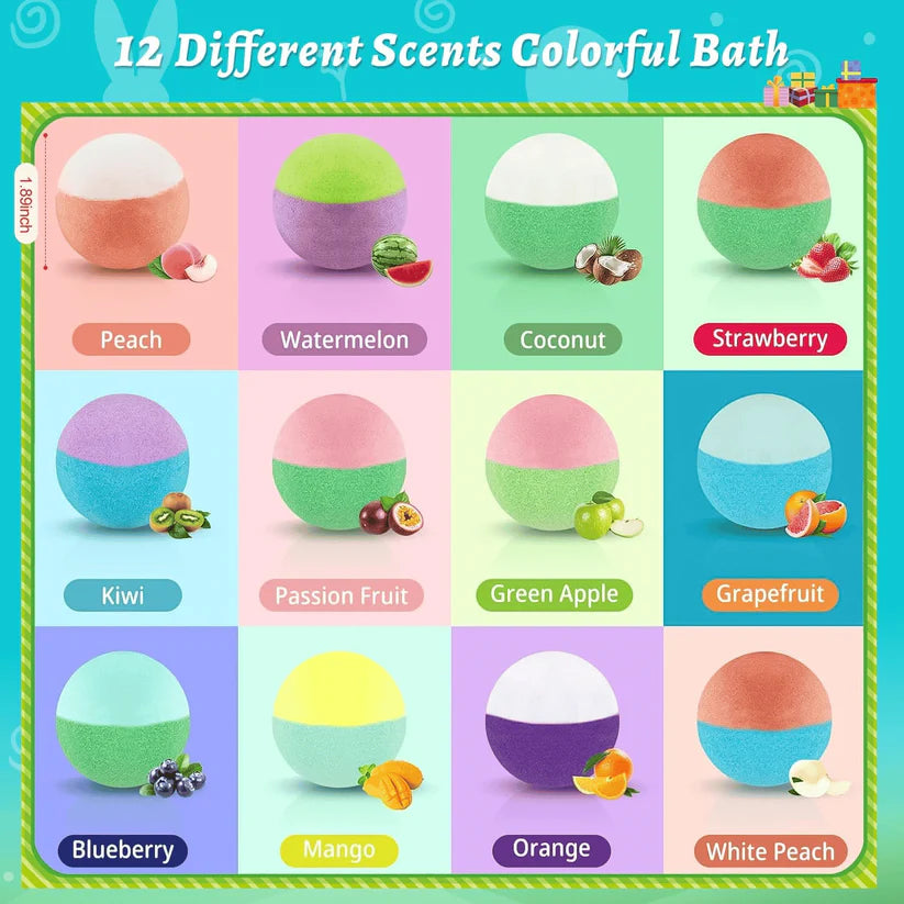 🔥🛁 Natural Bath Bombs for Kids with Mega Bubbles & Surprise Inside 🥚✨