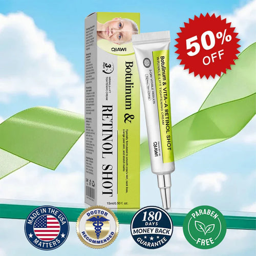 ✨Final 3 Hours: 70%OFF🔥 Botulinum & Vita-A Retinol Shot Wrinkle-Lift Tightening cream✨