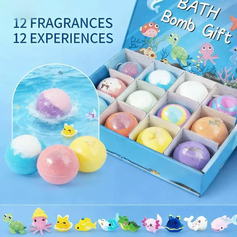 🔥🛁 Natural Bath Bombs for Kids with Mega Bubbles & Surprise Inside 🥚✨