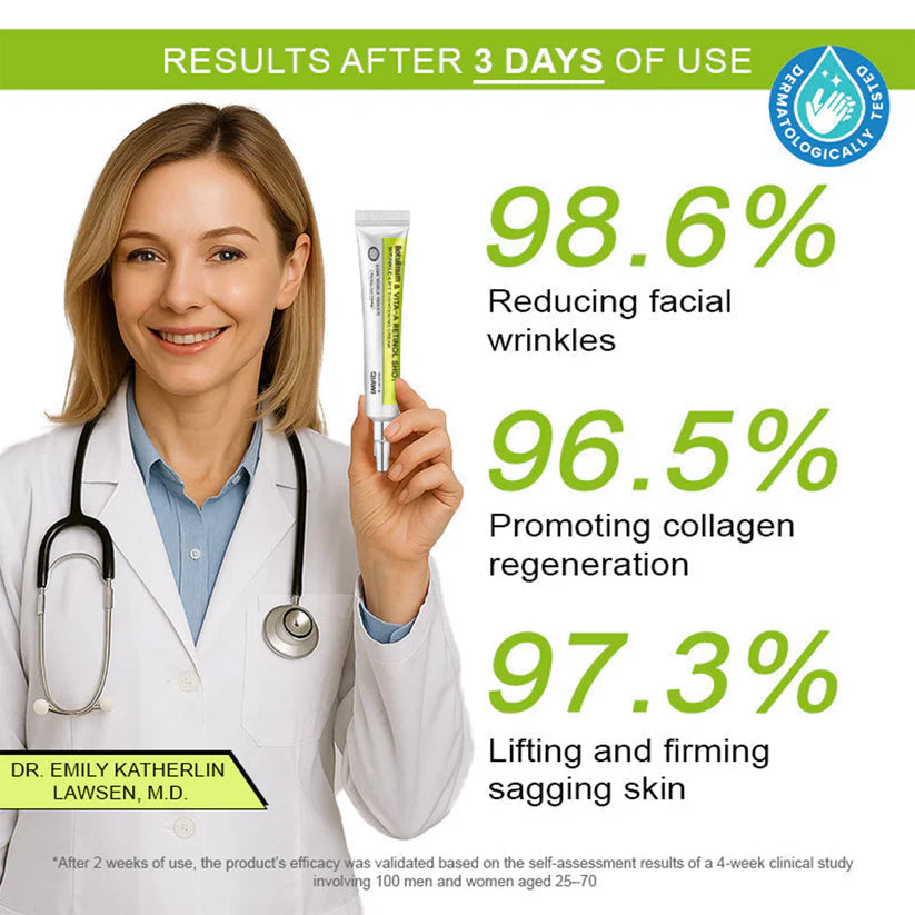 ✨Final 3 Hours: 70%OFF🔥 Botulinum & Vita-A Retinol Shot Wrinkle-Lift Tightening cream✨