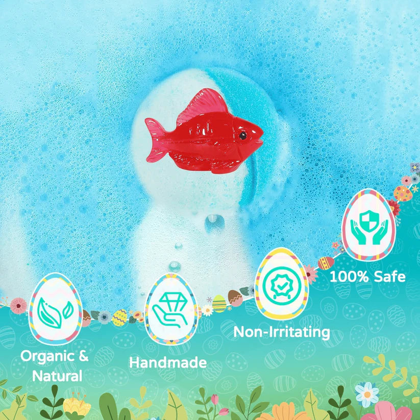 🔥🛁 Natural Bath Bombs for Kids with Mega Bubbles & Surprise Inside 🥚✨