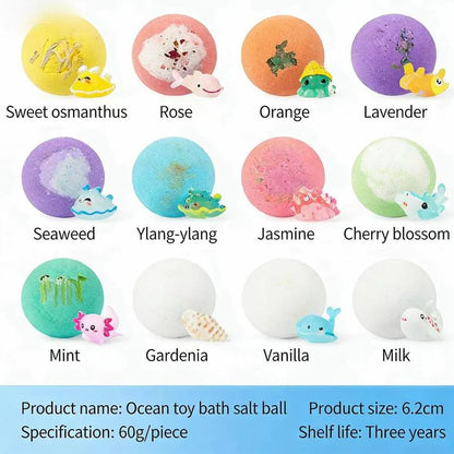 🔥🛁 Natural Bath Bombs for Kids with Mega Bubbles & Surprise Inside 🥚✨