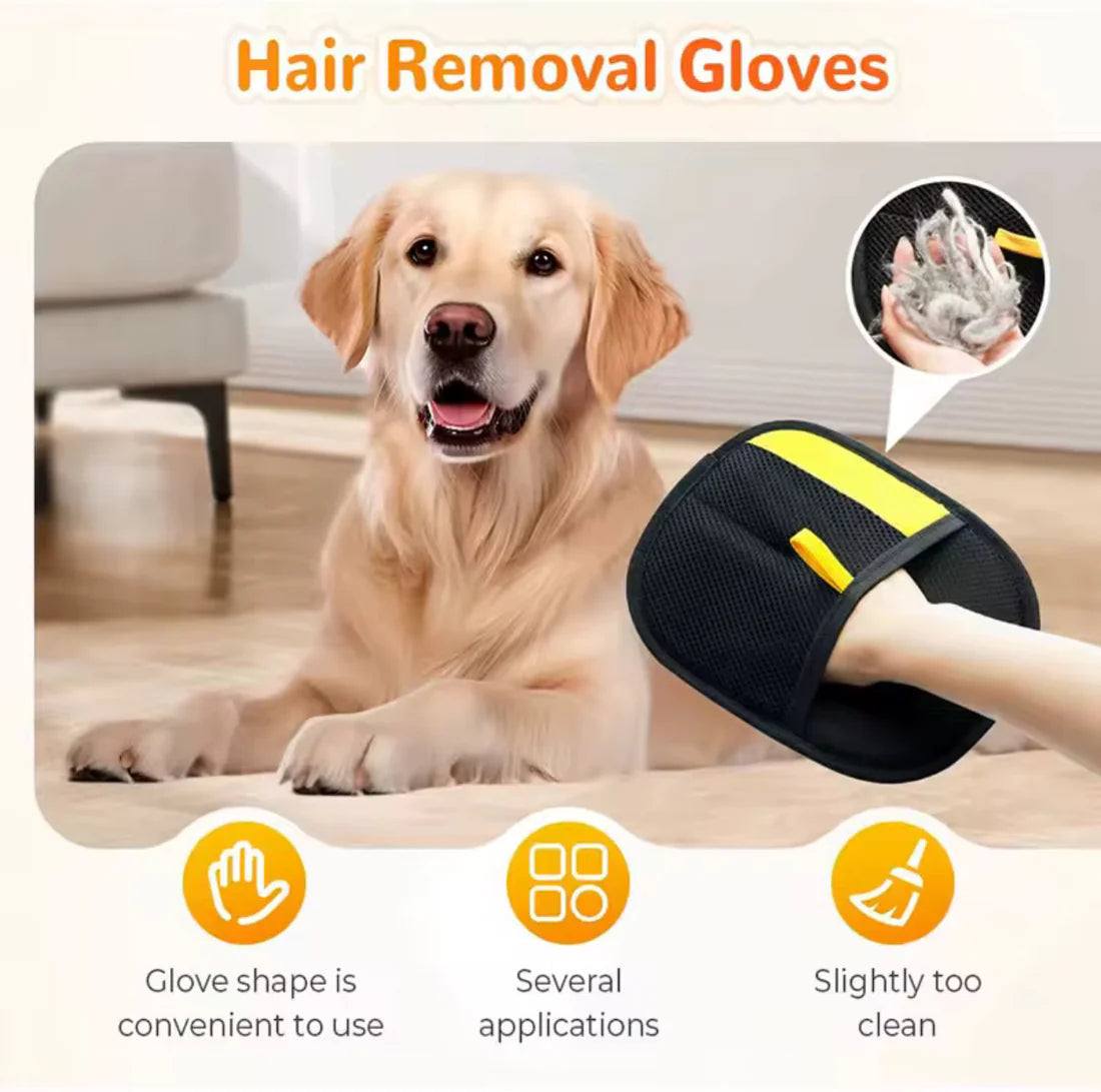 Remove pet hair in seconds