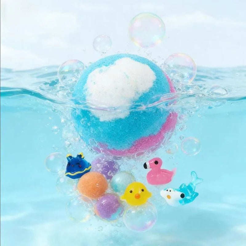🔥🛁 Natural Bath Bombs for Kids with Mega Bubbles & Surprise Inside 🥚✨