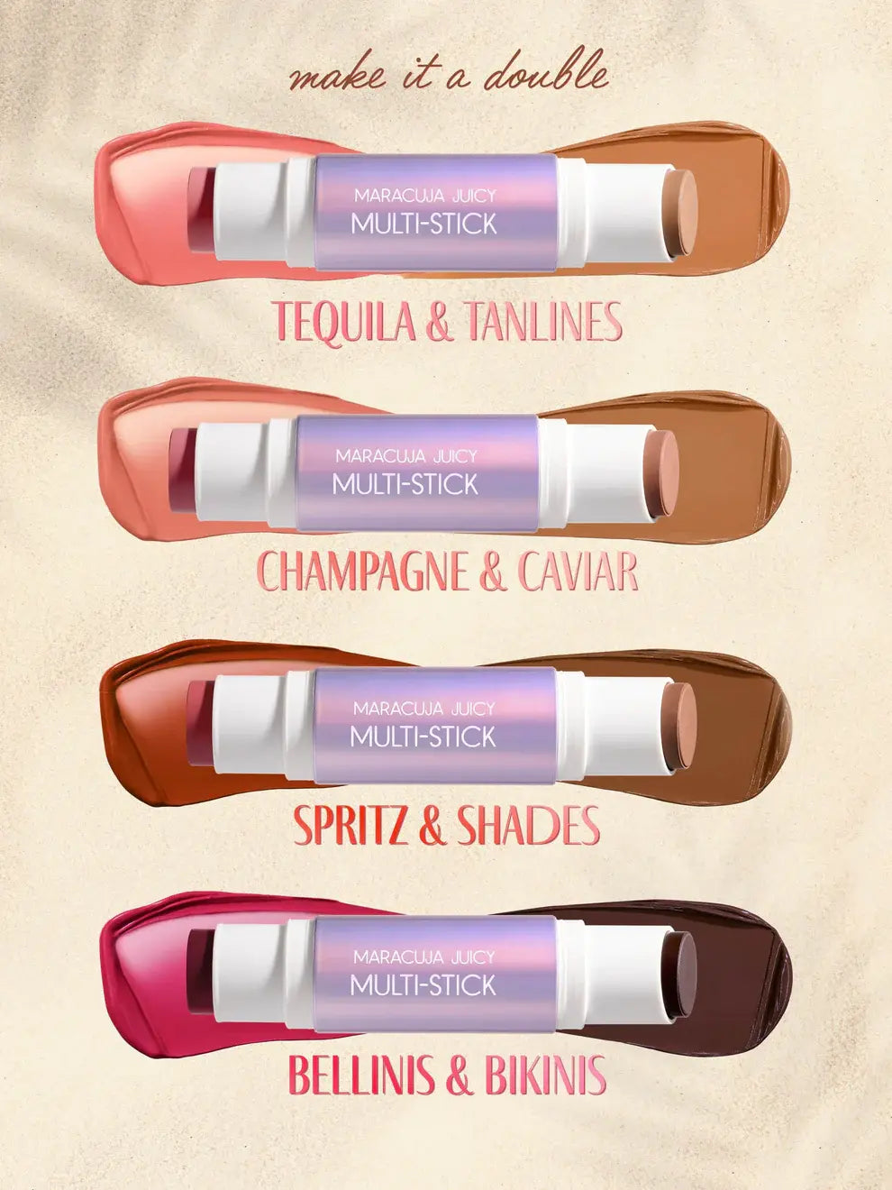 Maracuja Juicy Multi-Stick Blush and Bronzer Duo Shades