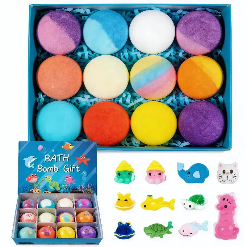 🔥🛁 Natural Bath Bombs for Kids with Mega Bubbles & Surprise Inside 🥚✨