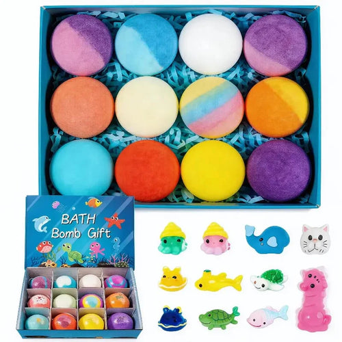 🔥🛁 Natural Bath Bombs for Kids with Mega Bubbles & Surprise Inside 🥚✨