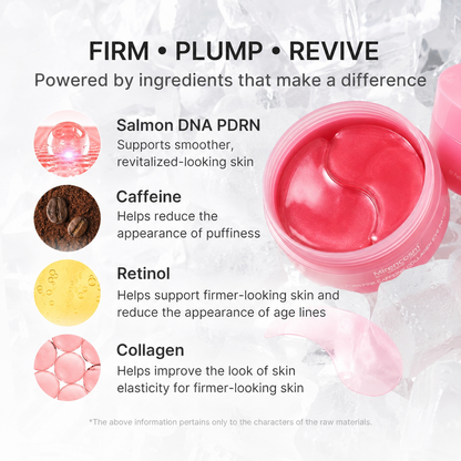 ⏰ Buy 1 Get 1 Free — Refresh Tired Under-Eyes with PDRN Pink Caffeine Collagen Eye Patches Big Sale