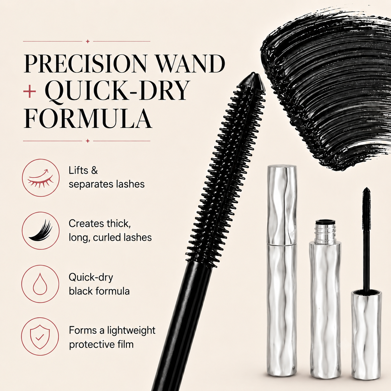 LAST DAY - BUY 1 GET 1 FREE💜Waterproof Curling & Lengthening Mascara Big sale