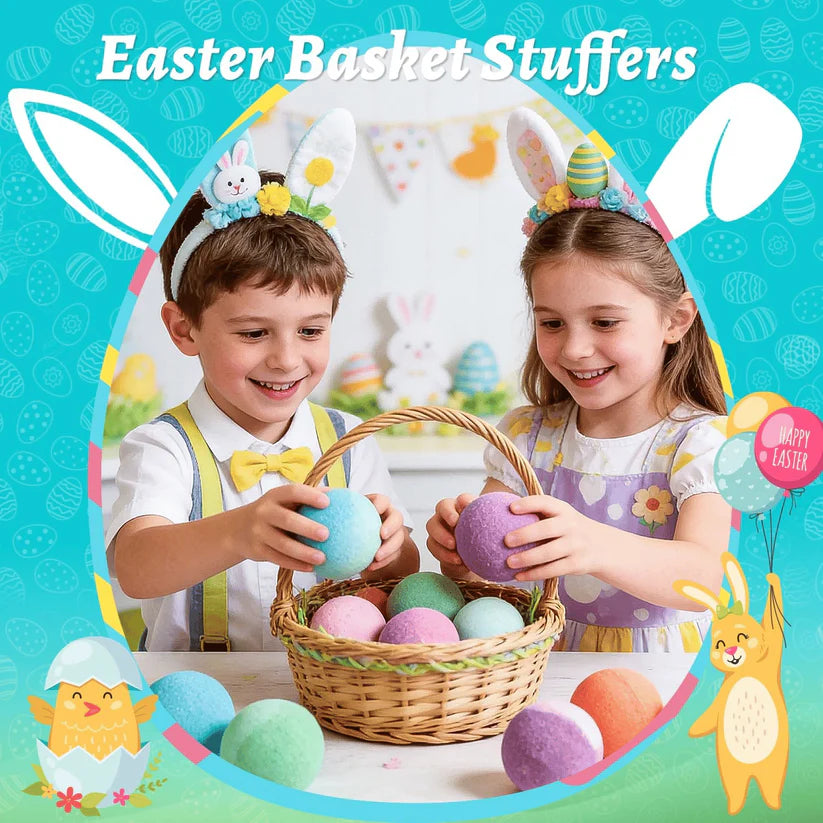 🔥🛁 Natural Bath Bombs for Kids with Mega Bubbles & Surprise Inside 🥚✨