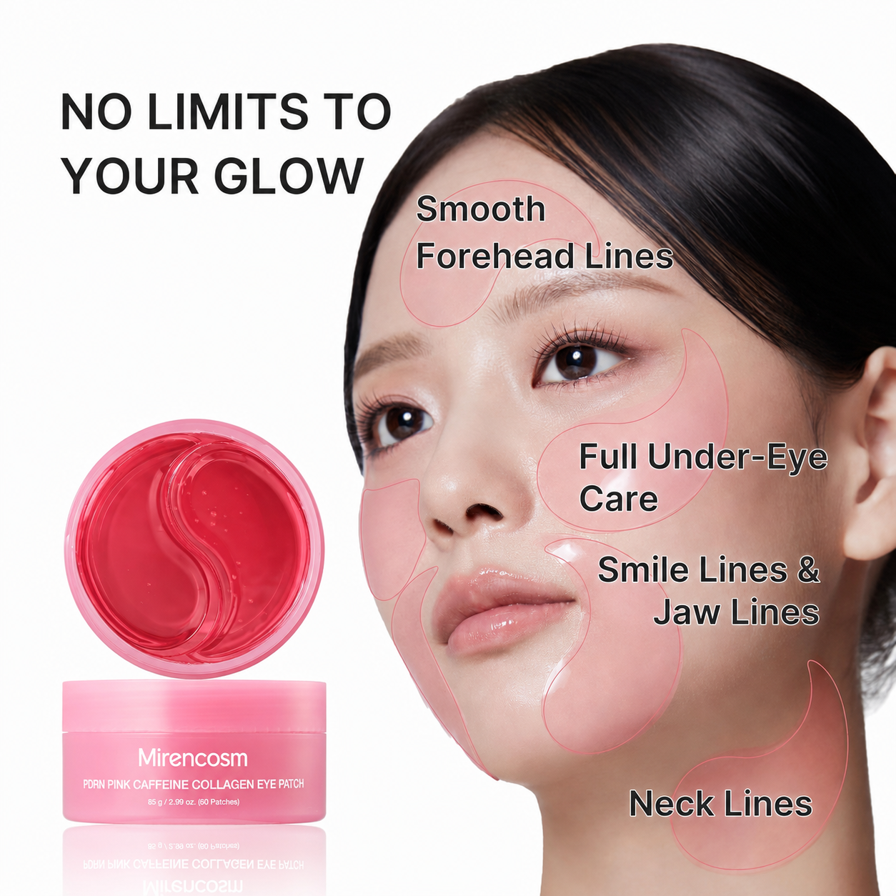 ⏰ Buy 1 Get 1 Free — Refresh Tired Under-Eyes with PDRN Pink Caffeine Collagen Eye Patches Big Sale